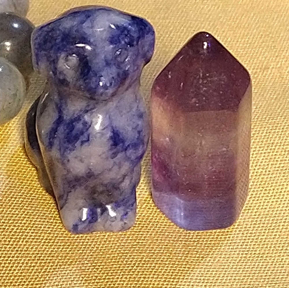 🛑LOWEST PRICE AVAIL.🛑 (3 PIECE LABRADORITE, SODALITE & FLUORITE ✔️ *MEANING👇